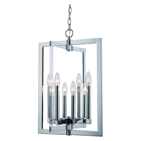 Trans Globe 8 Lt Pendant-Sq Med Frame-Pc MDN-1479